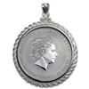 Image 1 : 2014 1/2 oz Silver Horse Pendant (Screw-Top Rope Bezel)