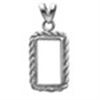 Image 2 : Sterling Silver Bezels (Fits 1 Gram Bars) (Rope Style)