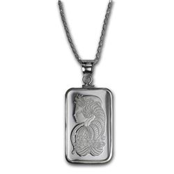 10 gram Silver - Pamp Suisse Fortuna Pendant (w/Chain)