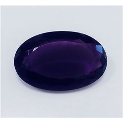 132 ct & up Amythest Oval Cut Faceted