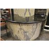 Image 1 : S-CURVE BLACK GRANITE & STONE BAR COUNTER