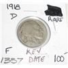 Image 1 : 1918-D BUFFALO NICKEL RARE-KEY DATE *FINE GRADE* RED BOOK VALUE IS $100.00+!! NICKEL CAME OUT OF SAF