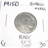 Image 1 : 1915-D BUFFALO NICKEL *RARE KEY DATE-GOOD GRADE* RED BOOK VALUE IS $30.00+!! NICKEL CAME OUT OF SAFE