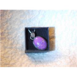 COPPER/GREEN TURQUOISE PENDANT WITH 30" NECKLACE (L732 - 8)