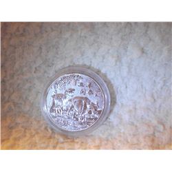 2015 YEAR OF THE SHEEP SILVER PLATED COIN (L729 - 12)