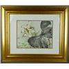 Image 1 : Chinese WC Lotus w/ Frame Zhao Shao'ang 1905-1998