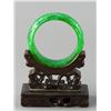 Image 3 : Two Chinese Emerald Green Hardstone Bangles