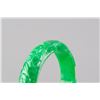 Image 7 : Two Chinese Emerald Green Hardstone Bangles