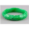 Image 8 : Two Chinese Emerald Green Hardstone Bangles