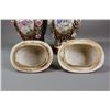 Image 9 : Magnificent Pair Mandarin Pattern Lobed Pear Vases