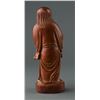 Image 2 : Chinese Huang Mu Carved Buddha Figure Holding Fish