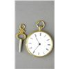 Image 1 : Antique Chinese Cylinder Pocket Watch with Key