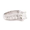 Image 2 : 14KT White Gold EGL Certified 3.12ctw Diamond Ring