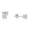 Image 2 : 14KT White Gold 1.05ctw Diamond Solitaire Earrings