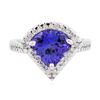 Image 1 : 14KT White Gold 2.59ct Tanzanite and Diamond Ring