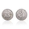 Image 3 : 14KT White Gold 2.58ctw Diamond Earrings