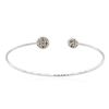 Image 7 : 14KT White Gold 0.59ctw Diamond Bangle Bracelet