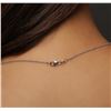 Image 6 : 14KT Two-Tone Gold 0.86ct Ruby, Sapphire and Diamond Pendant With Chain