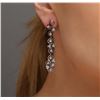 Image 2 : 14KT White Gold 0.66ctw Diamond Earrings