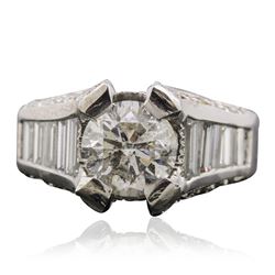 Platinum 2.93ctw Diamond Ring