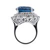 Image 8 : 14KT White Gold 22.83ct Topaz and Diamond Ring