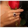 Image 2 : 14KT Two-Tone Gold 5.43ct Ruby and Diamond Ring