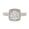 Image 1 : 14KT White Gold 1.24ct Diamond Ring