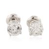 Image 1 : 14KT White Gold 1.82ctw Diamond Earrings