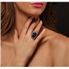 Image 2 : 14KT White Gold 26.05ct GIA Cert Tanzanite and Diamond Ring