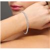 Image 1 : 18KT White Gold 9.04ctw Diamond Tennis Bracelet