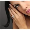 Image 2 : 14KT White Gold 0.58ctw Diamond Ring