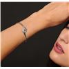 Image 1 : 14KT White Gold 0.59ctw Diamond Bangle Bracelet