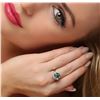 Image 2 : 14KT White Gold 2.74ct Tourmaline and Diamond Ring