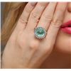 Image 2 : 18KT Two-Tone Gold 8.77ctw Tourmaline and Diamond Ring