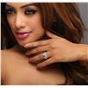 Image 6 : 18KT White Gold 0.98ctw Blue Diamond Wedding Ring Set