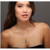 Image 5 : 14KT White Gold 2.70ct Tanzanite and Diamond Pendant With Chain