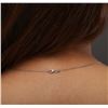 Image 6 : 14KT White Gold 2.70ct Tanzanite and Diamond Pendant With Chain