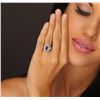 Image 5 : 18KT White Gold 1.79ct Tanzanite and Diamond Ring