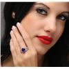 Image 5 : 14KT White Gold 4.10ct Tanzanite and Diamond Ring