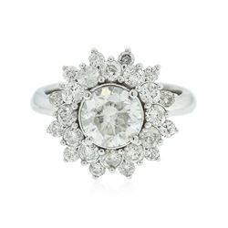 14KT White Gold 1.66ct Diamond Ring