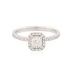 Image 1 : 14KT White Gold 0.61ctw Diamond Ring