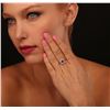Image 3 : 14KT Yellow Gold 0.74ct Ruby and Diamond Ring