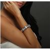 Image 1 : 14KT White Gold 4.03ctw Diamond Bracelet