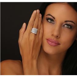 18KT White Gold 5.27ctw Diamond Ring