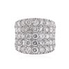 Image 3 : 18KT White Gold 5.27ctw Diamond Ring