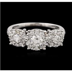 14KT White Gold 1.05ctw Diamond Ring