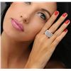 Image 2 : 14KT White Gold 3.16ctw Diamond Ring