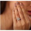 Image 2 : 14KT White Gold 1.29ctw Diamond Ring