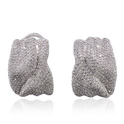 18KT White Gold 2.30cw Diamond Earrings