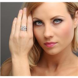 14KT White Gold 0.86ctw Diamond Ring